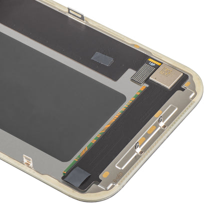 MP berøringsskjermdisplay kompatibelt med Apple iPhone 17 Pro, med ramme, OLED FHD IC Movable-versjon, svart