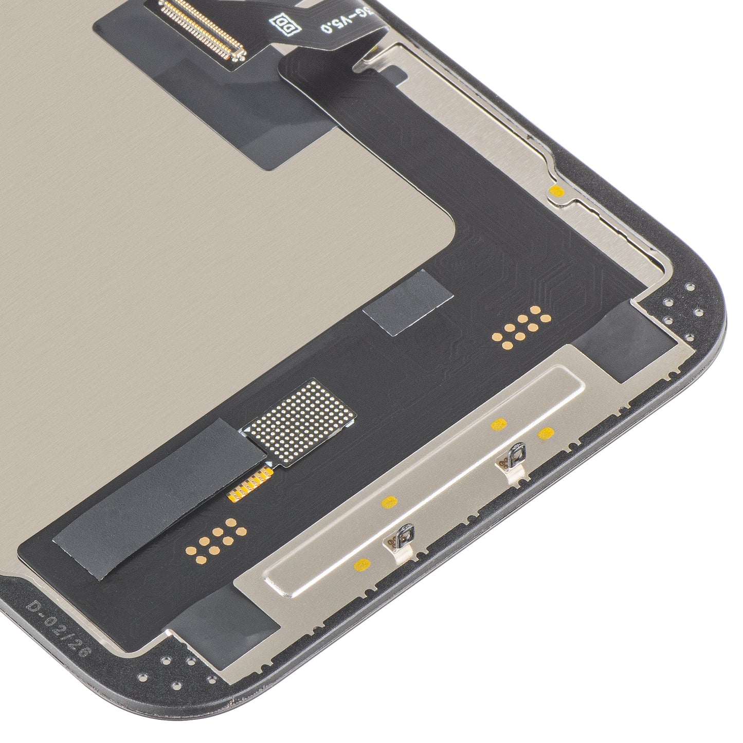 Display med MP Touchscreen kompatibel med Apple iPhone 14, med ramme, Soft OLED FHD 120Hz IC Movable versjon, Svart