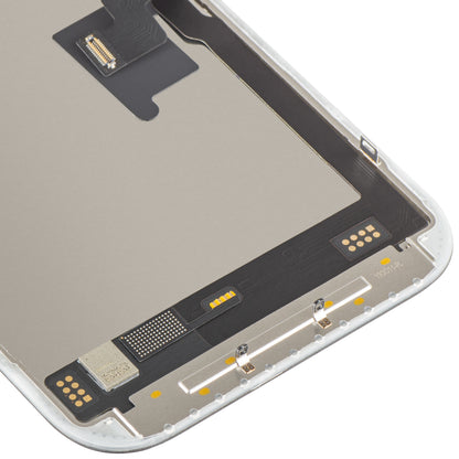 Display med MP Touchscreen kompatibel med Apple iPhone 16 Pro, med ramme, Soft OLED FHD 120Hz IC Movable versjon, Svart