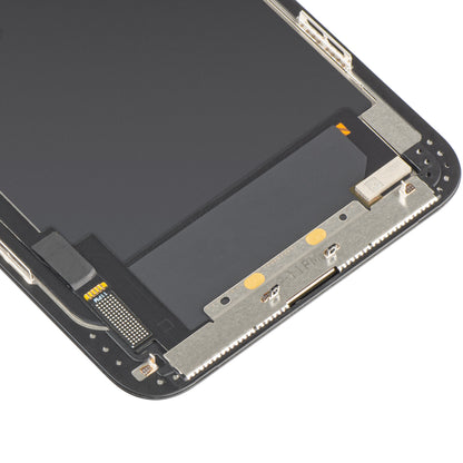 MP berøringsskjermdisplay kompatibelt med Apple iPhone 11 Pro Max, med ramme, OLED FHD IC flyttbar versjon, svart