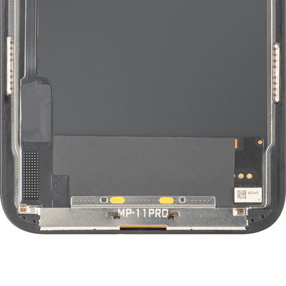 MP berøringsskjermdisplay kompatibel med Apple iPhone 11 Pro, med ramme, OLED FHD IC flyttbar versjon, svart