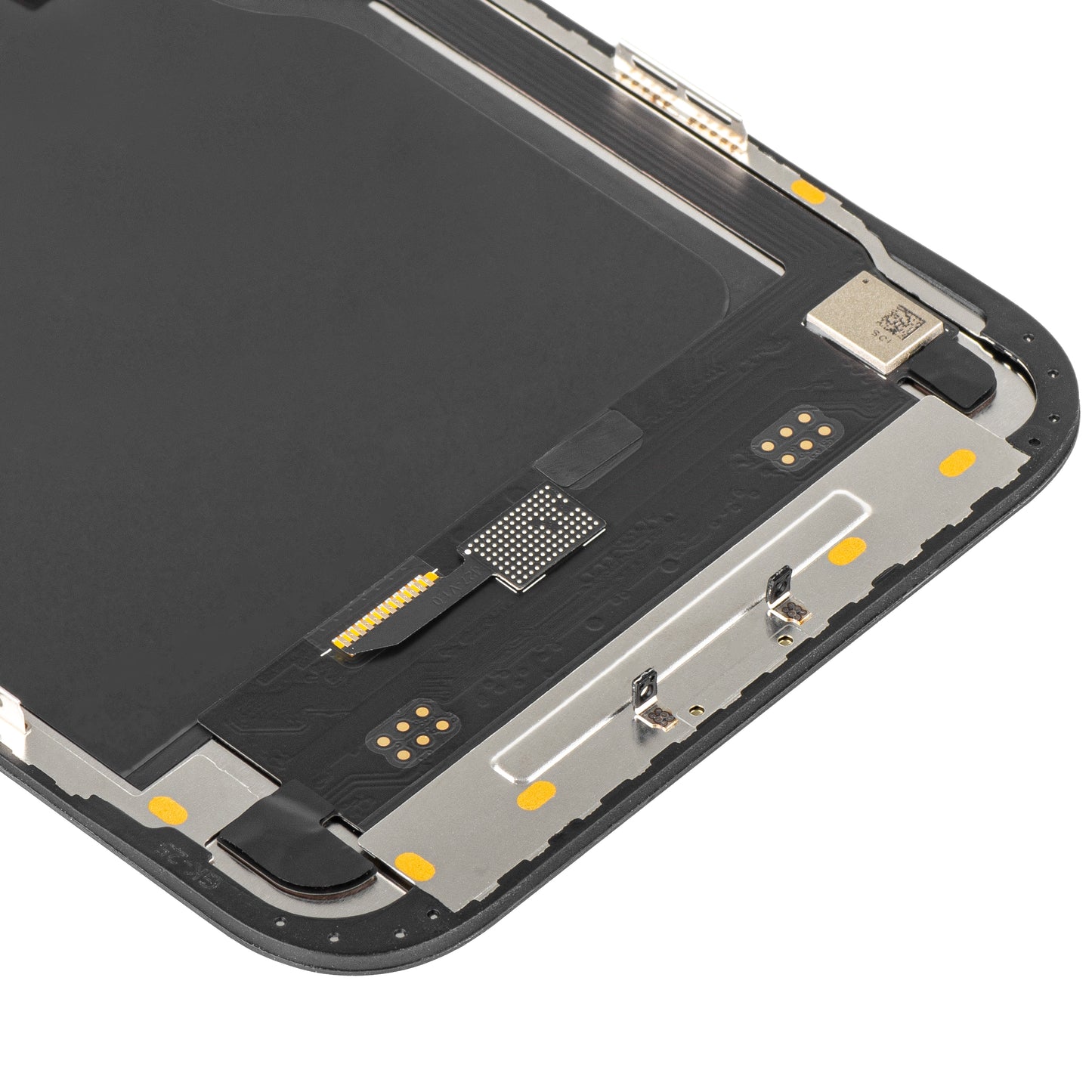 Display med MP Touchscreen kompatibel med Apple iPhone 12 Pro Max, med ramme, Soft OLED IC Movable FHD-versjon, Svart