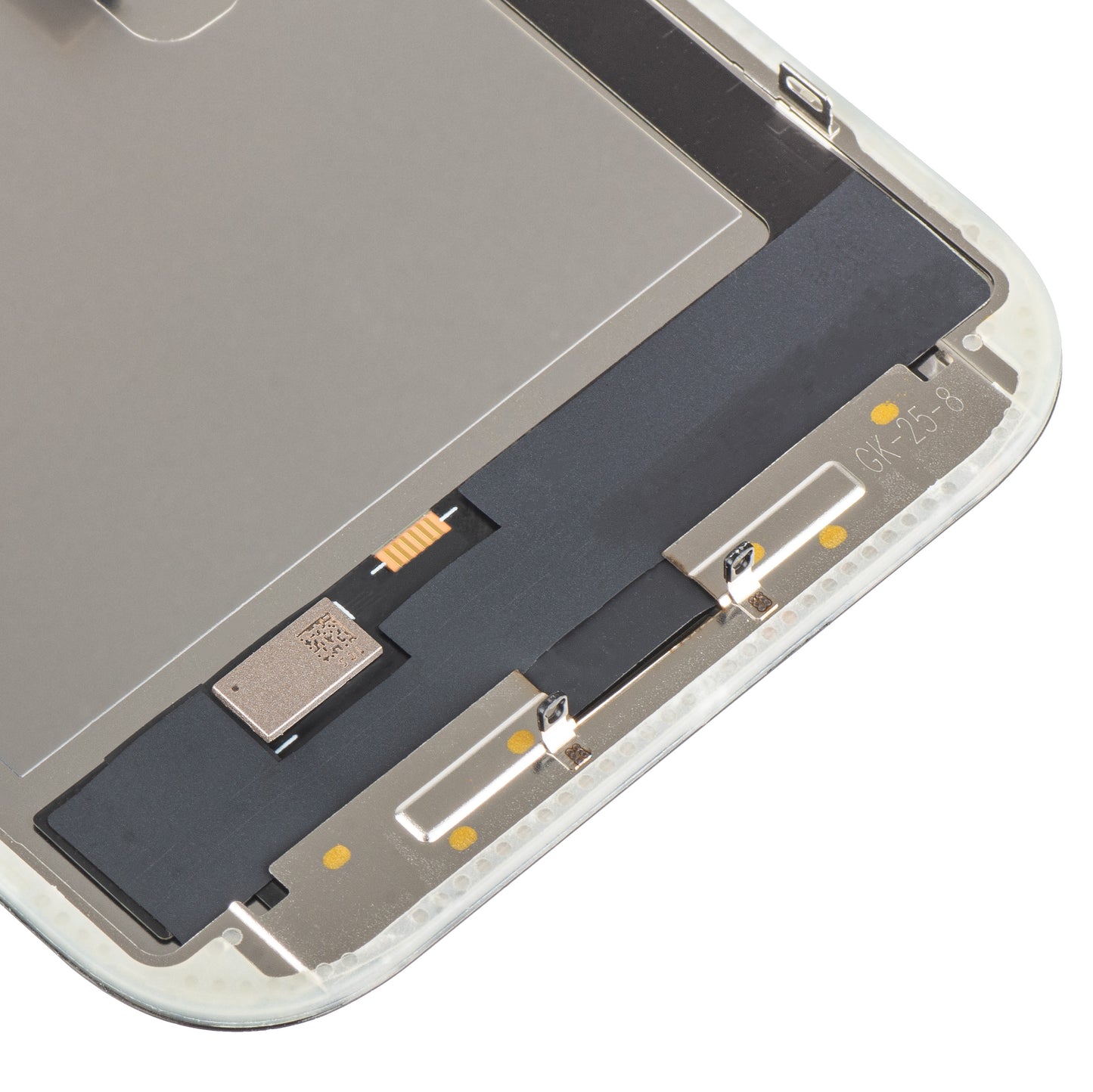Display med MP Touchscreen kompatibel med Apple iPhone 16 Pro, med ramme, OLED FHD IC Movable versjon, Svart