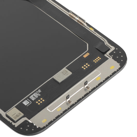Display med MP Touchscreen kompatibel med Apple iPhone 13 Pro Max, med ramme, Soft OLED IC Movable 120Hz FHD-versjon, Svart