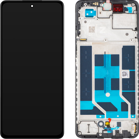 Display med Touchscreen OnePlus Nord CE4 Lite, med Ramme, Svart, Service Pack 621029000221