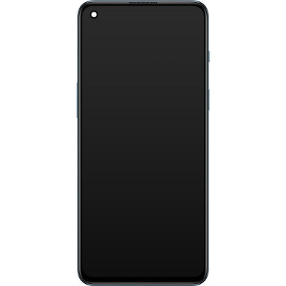 OnePlus Nord 2 5G berøringsskjermdisplay med ramme, grå (Gray Sierra), Service Pack 2011100360