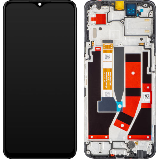 Touchscreen-display Oppo A77 5G, med ramme, svart, forseglet 4130192