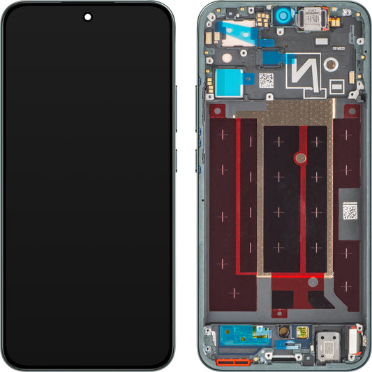 Display med Touchscreen Oppo Reno14, med Ramme, Grønn (Forest Green), Service Pack 621029000602