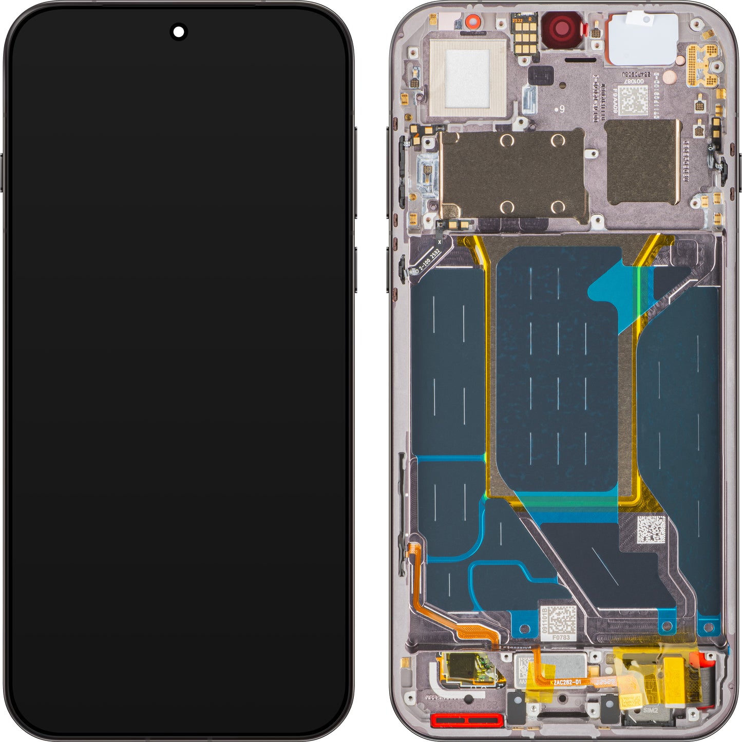 Display med Touchscreen Oppo Find X9 Pro, med Ramme, Grå (Titanium Charcoal), Service Pack 621029000720