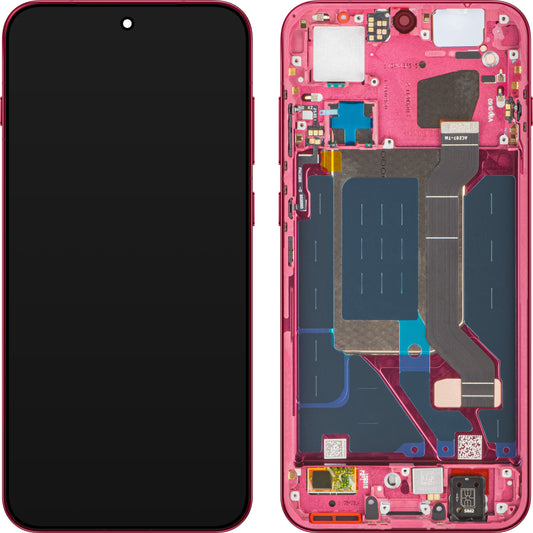 Display med Touchscreen Oppo Find X9, med Ramme, Magenta (Velvet Red), Service Pack 621029000718