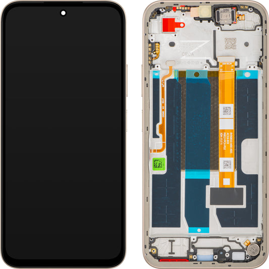 Display med Touchscreen Oppo A6, med Ramme, Gull (Aurora Gold), Service Pack 621029000760