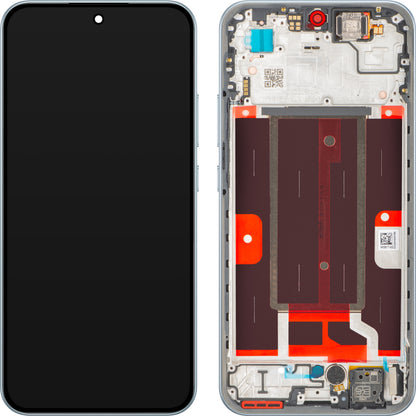 Display med Touchscreen Oppo A6 Pro 5G, med ramme, Grå (Lunar Titanium), Service Pack 621029000655