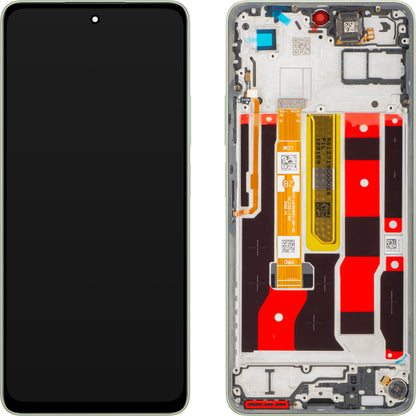 Display med Touchscreen Oppo A5 Energy / A5 Pro, med ramme, Grønn (Olive Green), Service Pack 621029000494