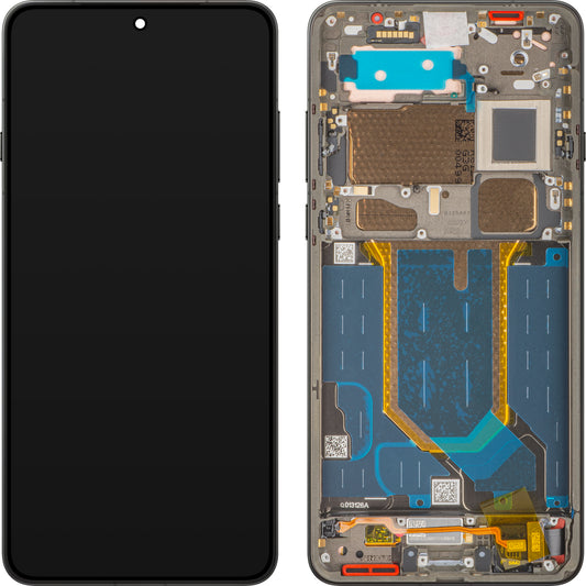 Touchskjermdisplay Oppo Find X9 Ultra, med ramme, svart (Tundra Umber), servicepakke 621029000922