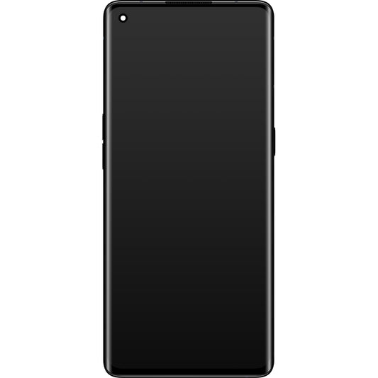Display med berøringsskjerm Oppo Reno4 Pro 5G, med ramme, svart (Space Black), Service Pack 4904736
