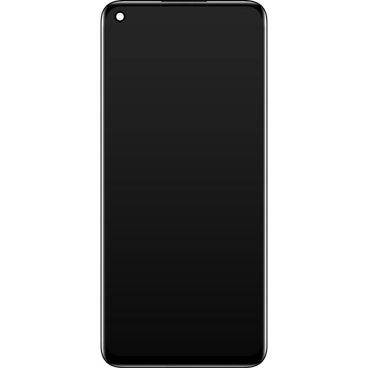 Touchscreen-display Oppo A96, med ramme, svart, Service Pack 4130058