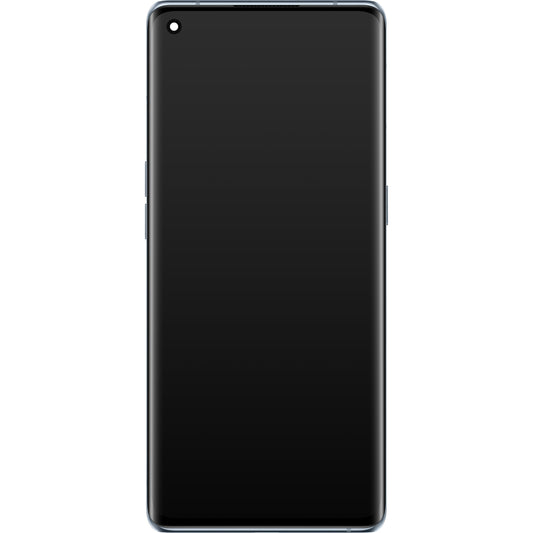 Display med Touchscreen Oppo Reno6 Pro 5G (Snapdragon) / Reno6 Pro+ 5G, med Ramme, Grå (Lunar Grey), Service Pack 4907528