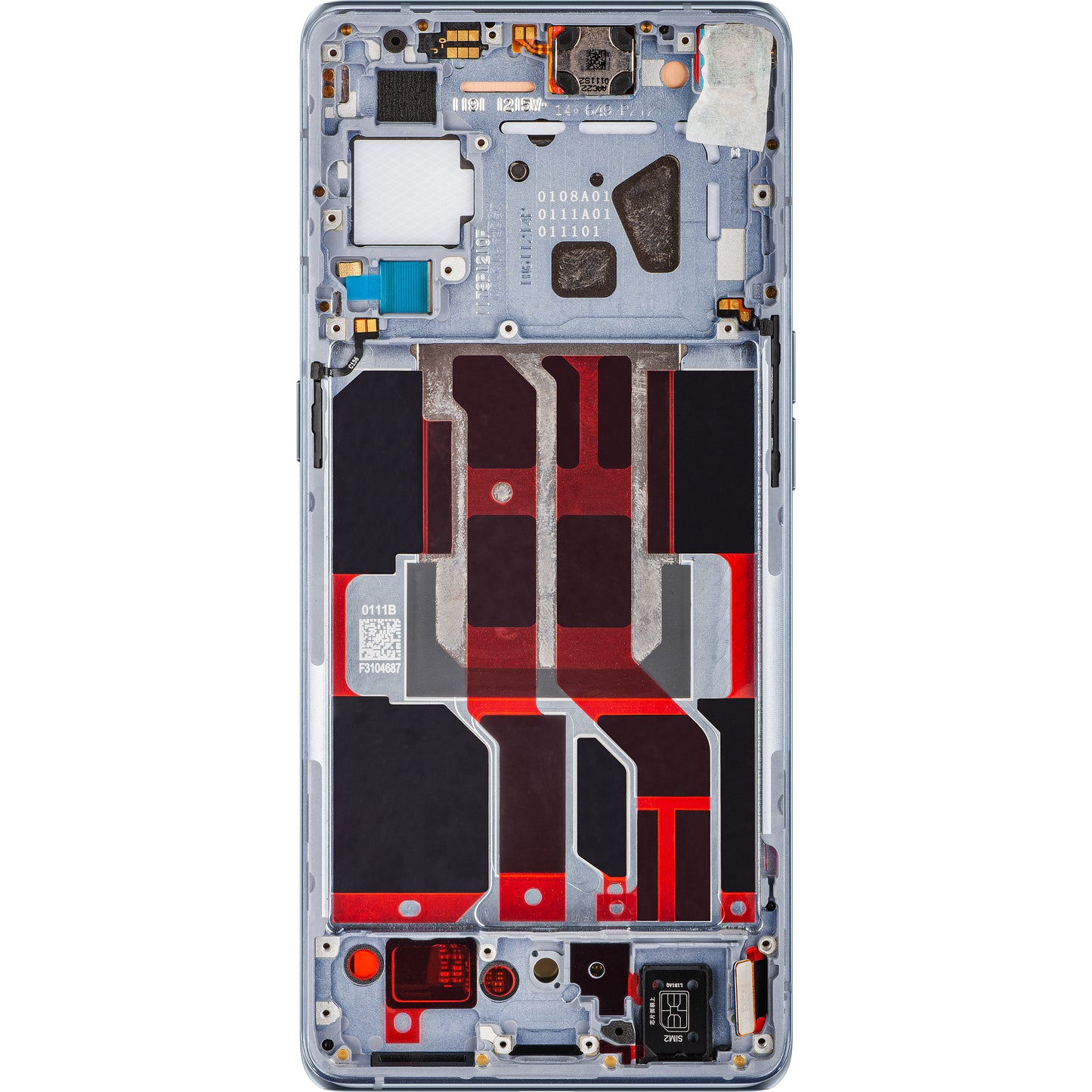 Display med Touchscreen Oppo Reno6 Pro 5G (Snapdragon) / Reno6 Pro+ 5G, med Ramme, Grå (Lunar Grey), Service Pack 4907528