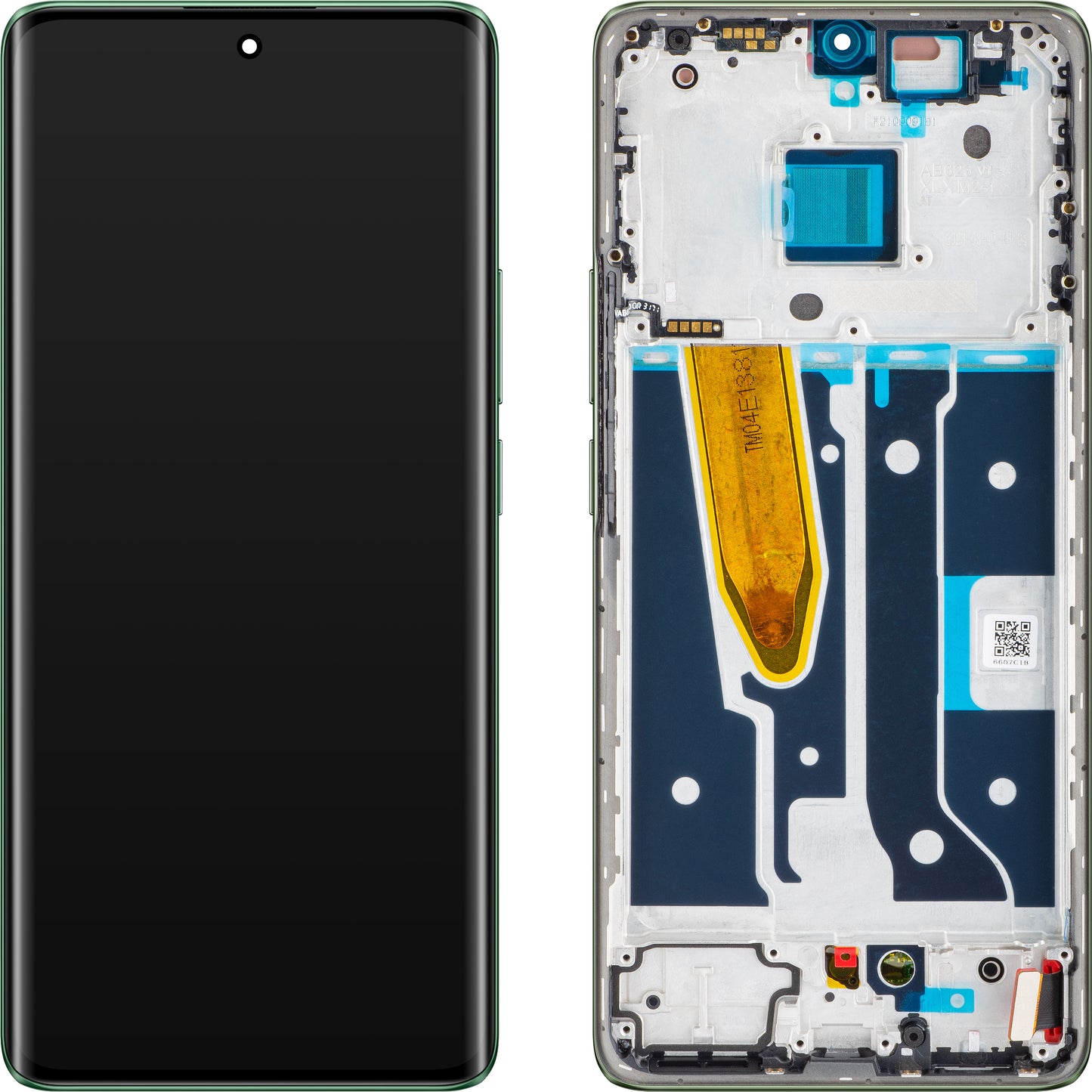Touchskjermdisplay Realme 11 Pro+, med ramme, grønn (Oasis Green), Service Pack 621029000027