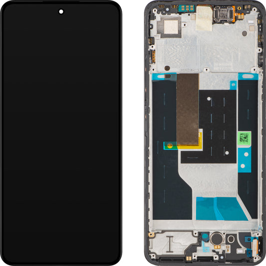 Display med Touchscreen Realme 14T, med Ramme, Svart (Obsidian Black), Service Pack 621029000502