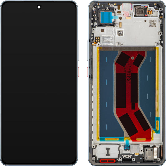 Display med Touchscreen Realme GT 7T, med ramme, Blå (IceSense Blue), Service Pack 621029000575