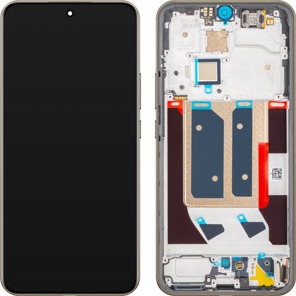 Display med Touchscreen Realme 14 Pro+, med Ramme, Hvit (Pearl White), Service Pack 621039000082