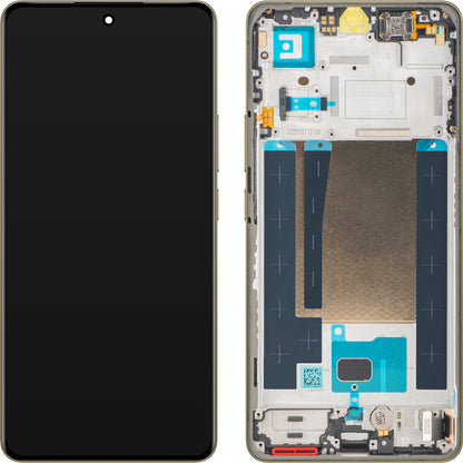 Display med Touchscreen Realme 16 Pro+, med Ramme, Gull, Service Pack 621029000806