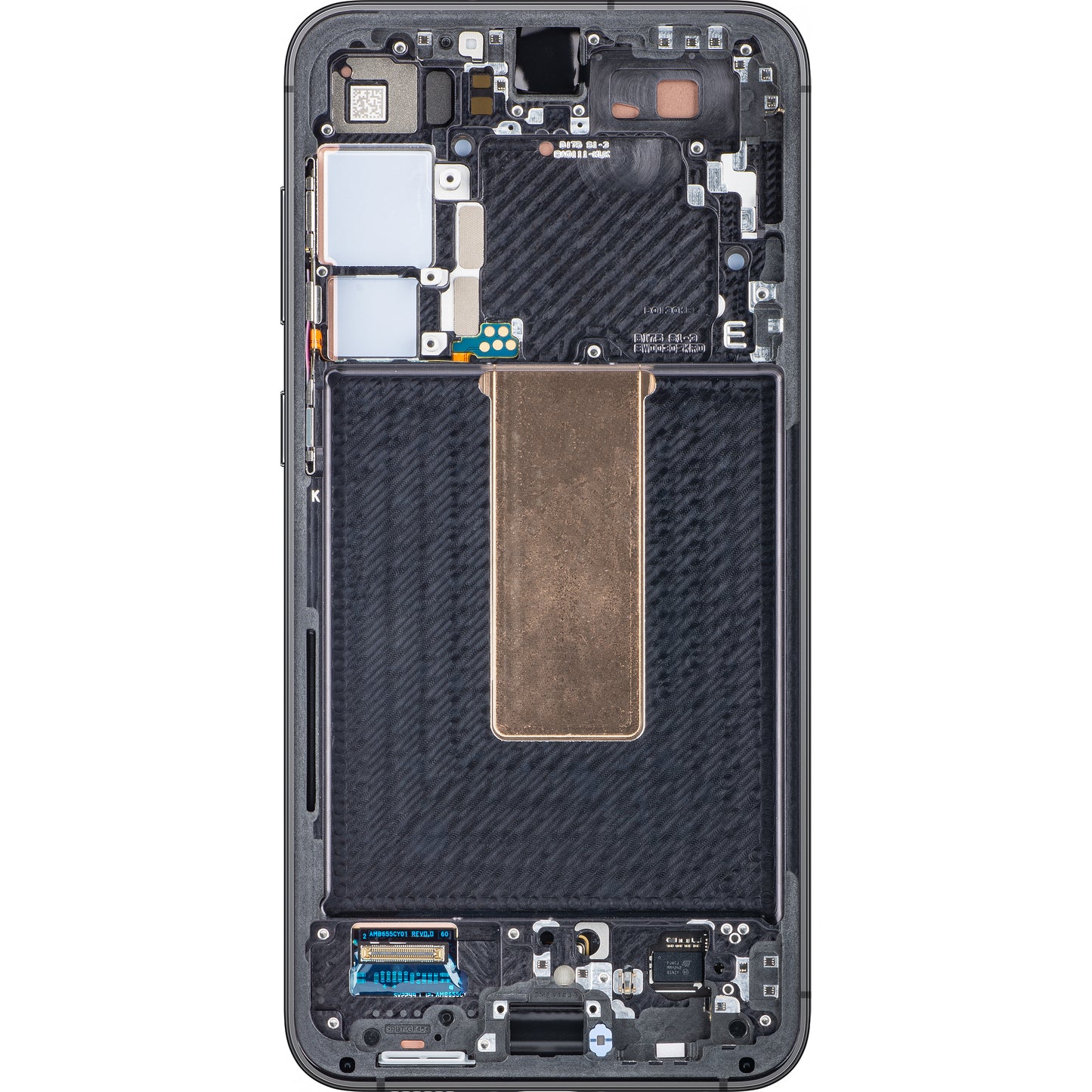 Berøringsskjerm Samsung Galaxy S23+ S916, med ramme, svart (Phantom Black), Servicepakke GH82-30476A
