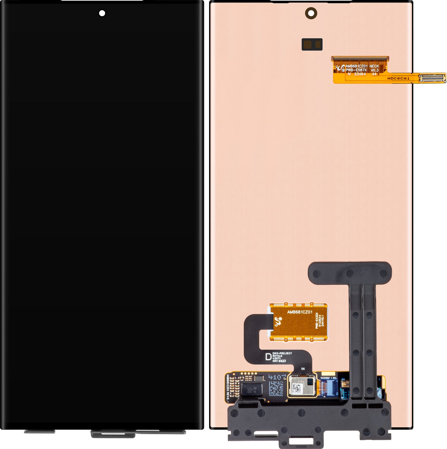 Berøringsskjerm Samsung Galaxy S23 Ultra S918 - Servicepakke for skjerm