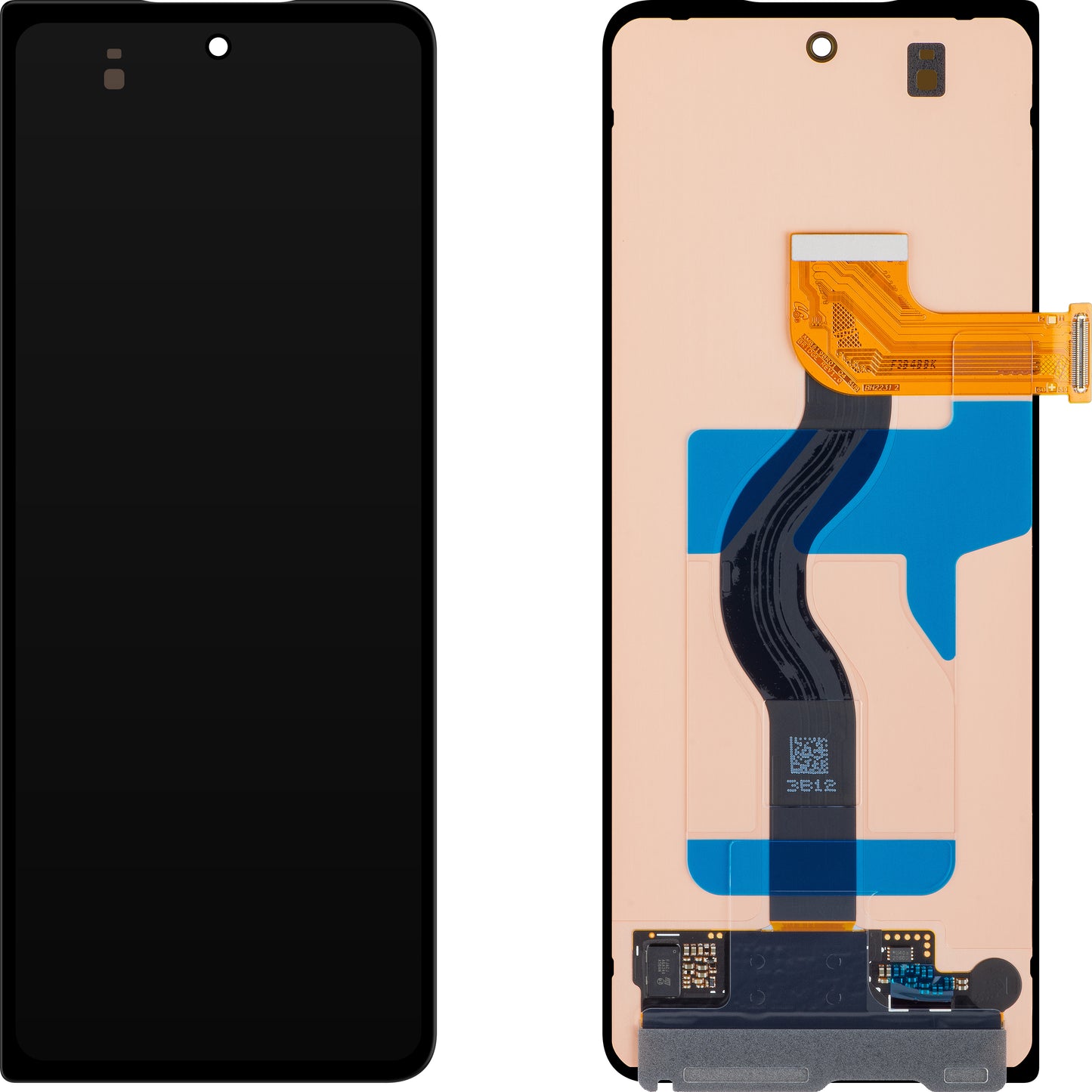 Samsung Galaxy Galaxy Z Fold4 F936 Berøringsskjerm, Sub Outer, Servicepakke GH96-1525279A