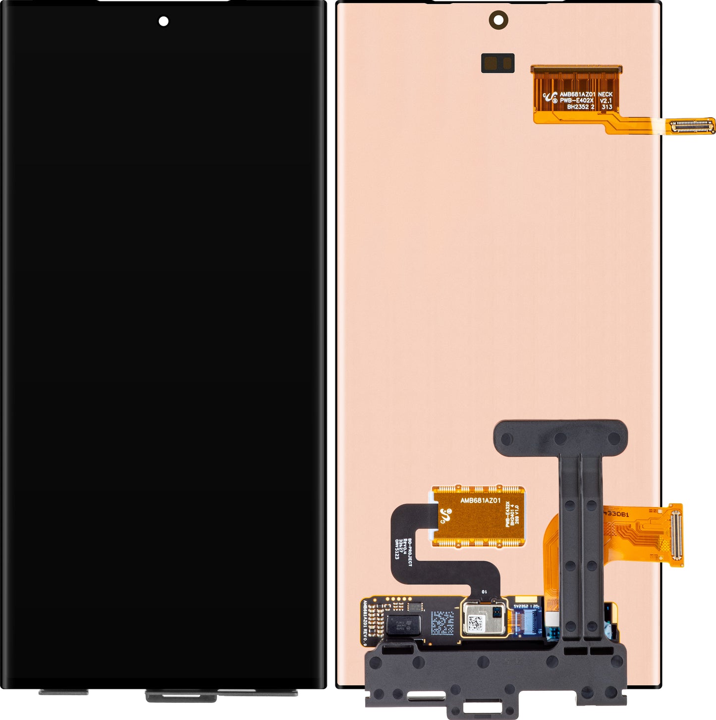 Berøringsskjerm Samsung Galaxy S22 Ultra 5G S908, Servicepakke GH96-1474788A 