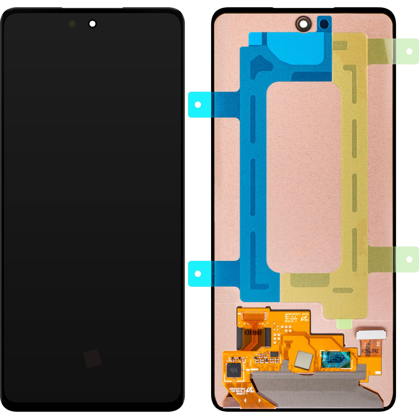 Berøringsskjerm Samsung Galaxy Galaxy A52s 5G A528 / A52 5G A526 / A52 A525, Servicepakke GH96-14303A 