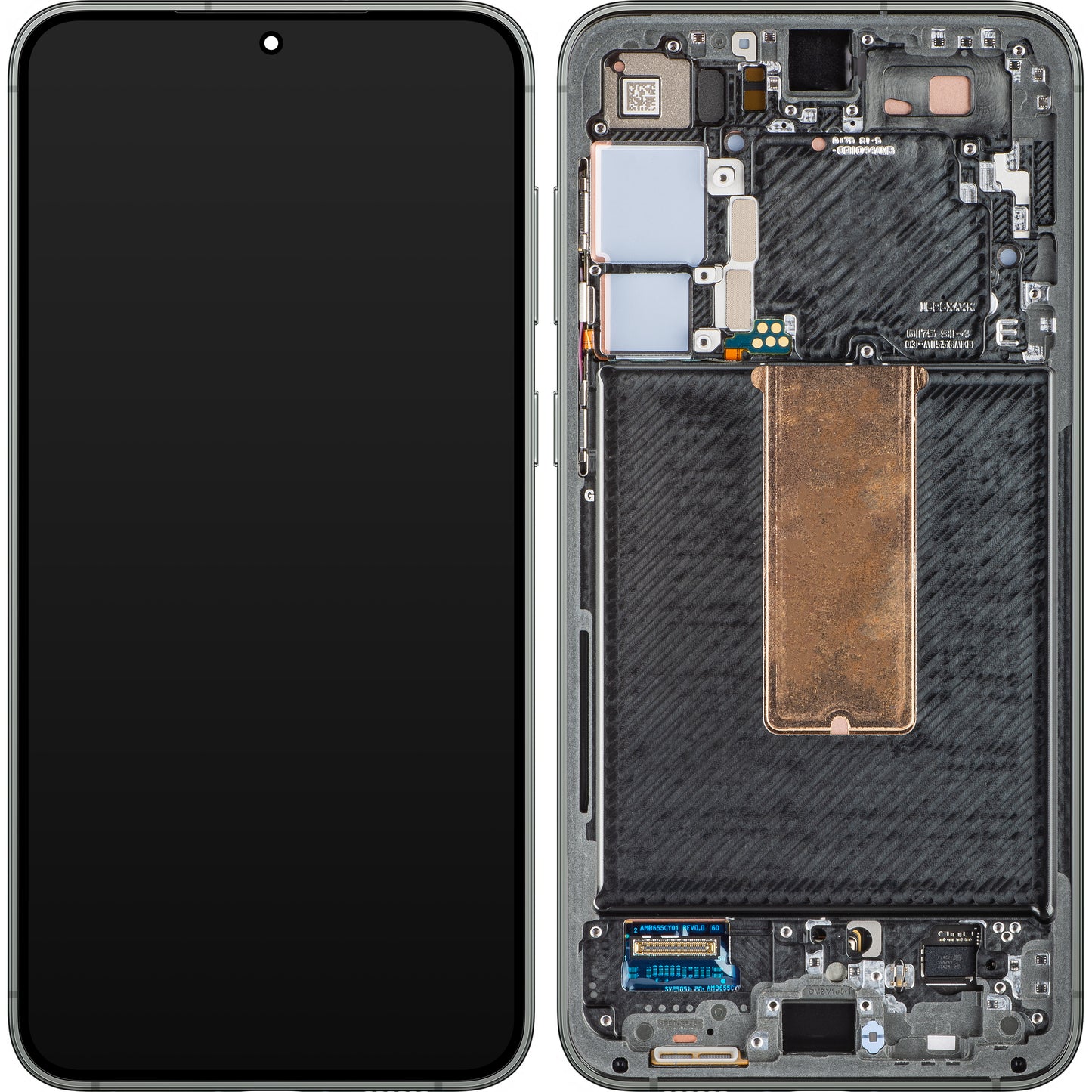 Berøringsskjerm Samsung Galaxy S23+ S916, med ramme, grønn, servicepakke GH82-30476C