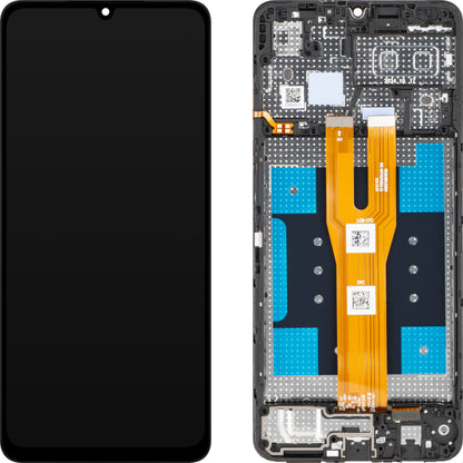 Display med Touchscreen for Samsung Galaxy A06 A065, med Ramme, Svart, Servicepakke GH81-26440A