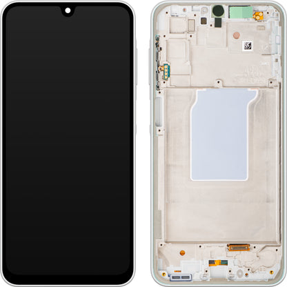 Display med Touchscreen Samsung Galaxy A26 A266, med Ramme, Hvit, Service Pack GH82-37049B
