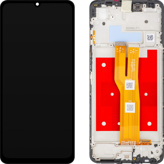 Display med Touchscreen Samsung Galaxy A07 4G A075, med Ramme, Grå, Service Pack GH81-28044A