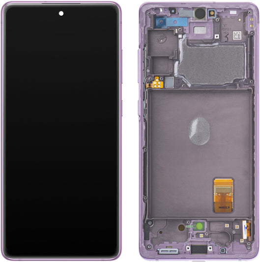 Samsung Galaxy S20 FE G780-skjerm med berøringsskjerm, med ramme, lilla, Swap GH82-24219C