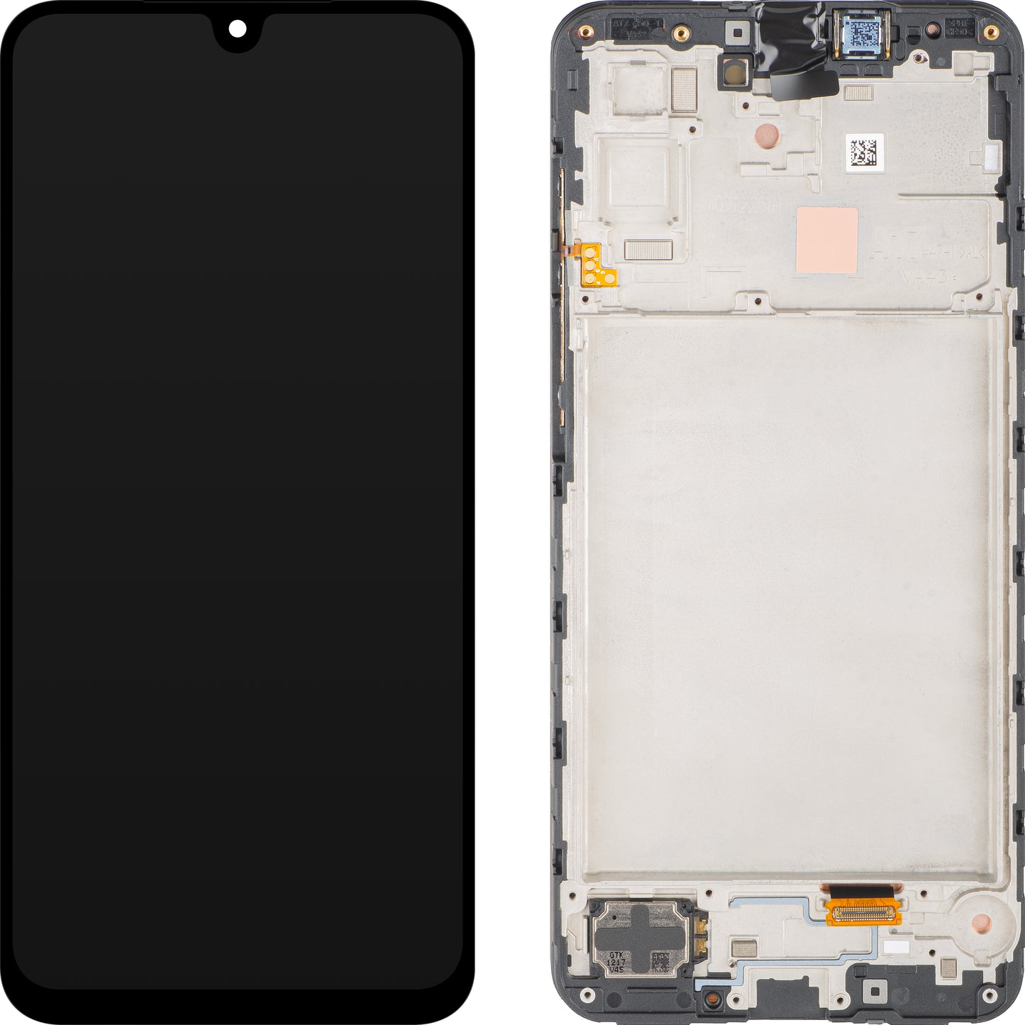 Display med Touchscreen Samsung Galaxy A17 4G, med Ramme, Svart, Servicepakke GH82-38527A