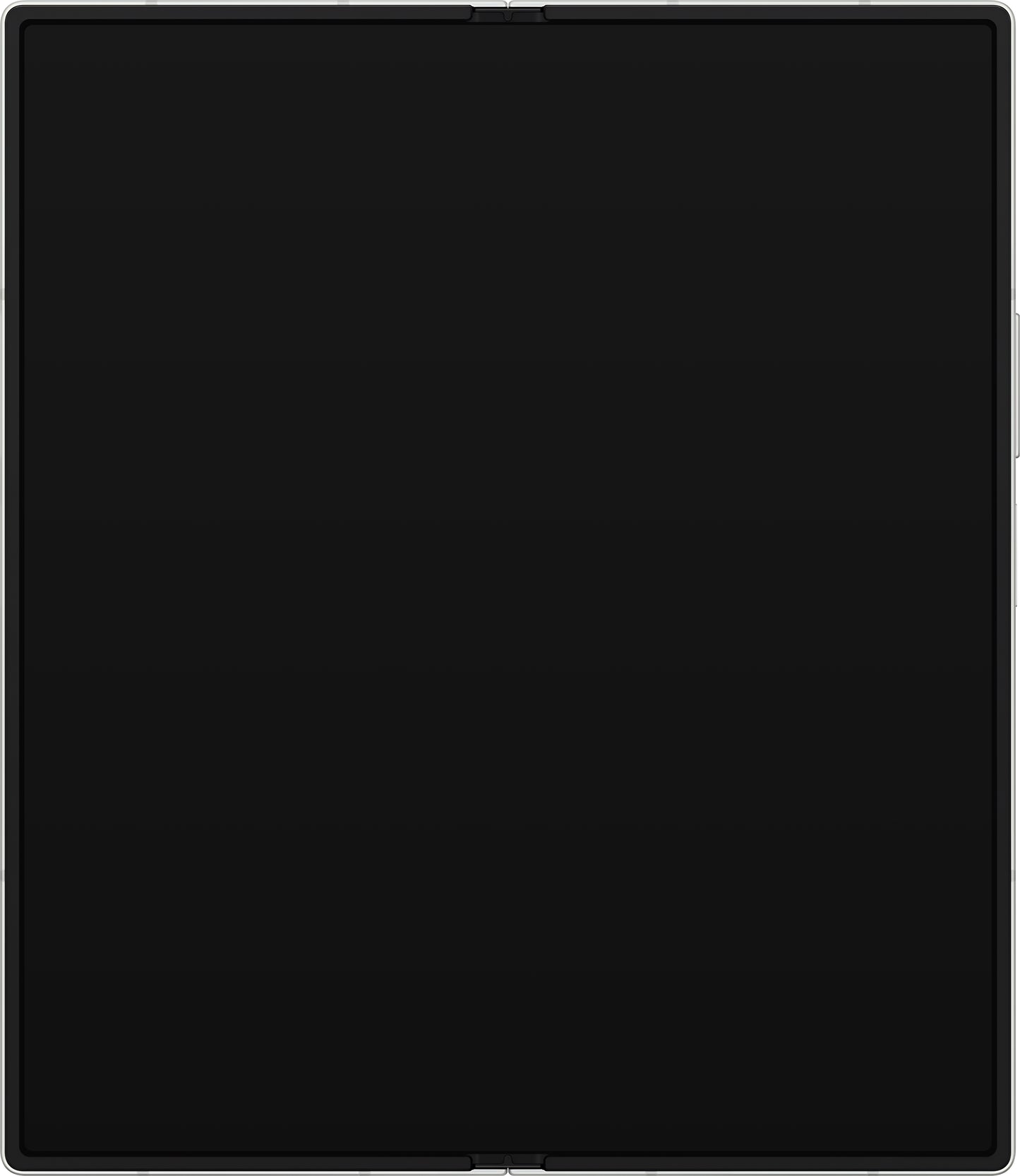 Samsung Galaxy Z Fold6 F956 berøringsskjermdisplay med ramme, under inner, hvit, servicepakke GH82-35042E