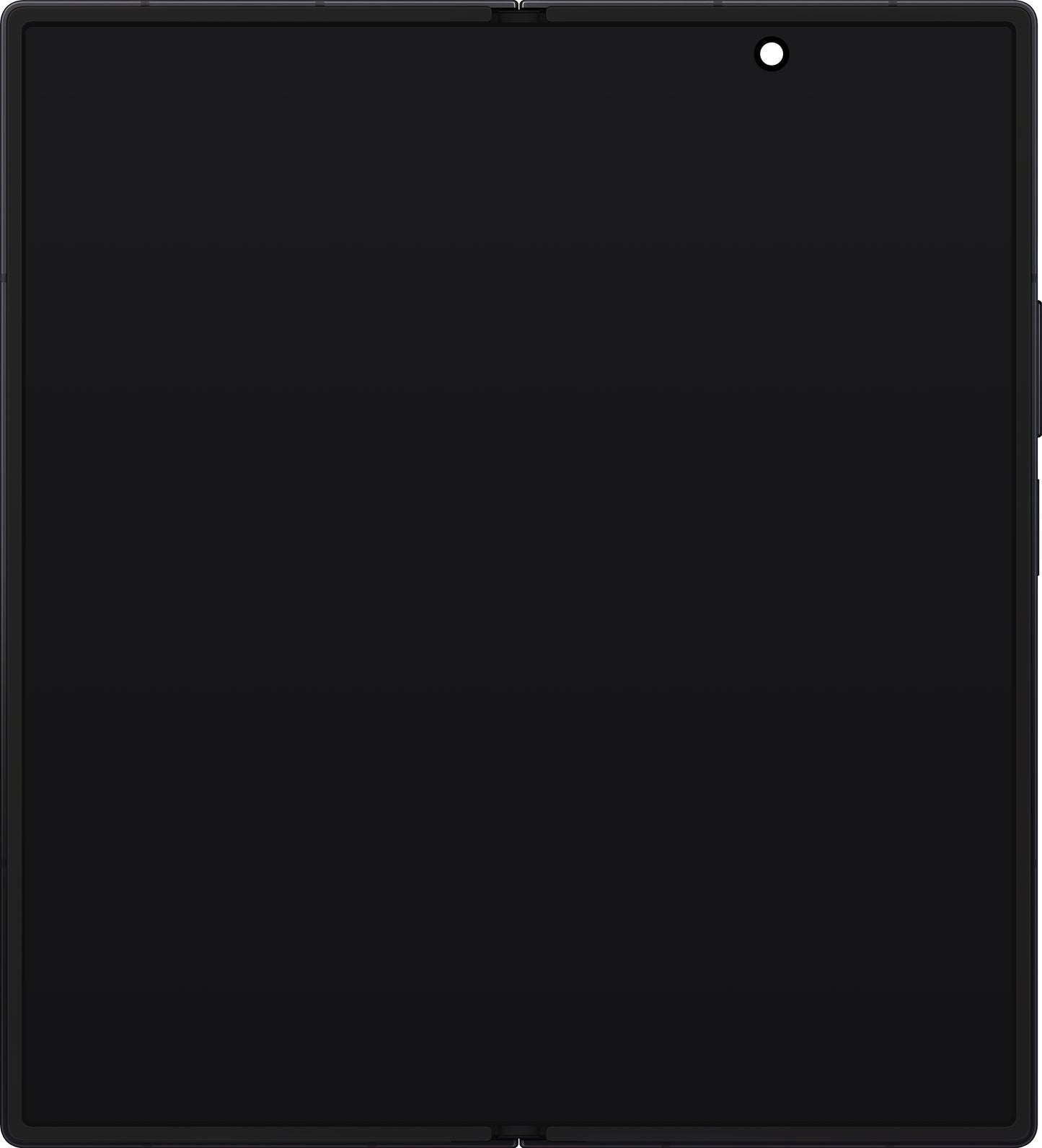 Samsung Galaxy Z Fold7 F966 berøringsskjermdisplay med ramme, under inner, svart (Jet Black), servicepakke GH82-37548C
