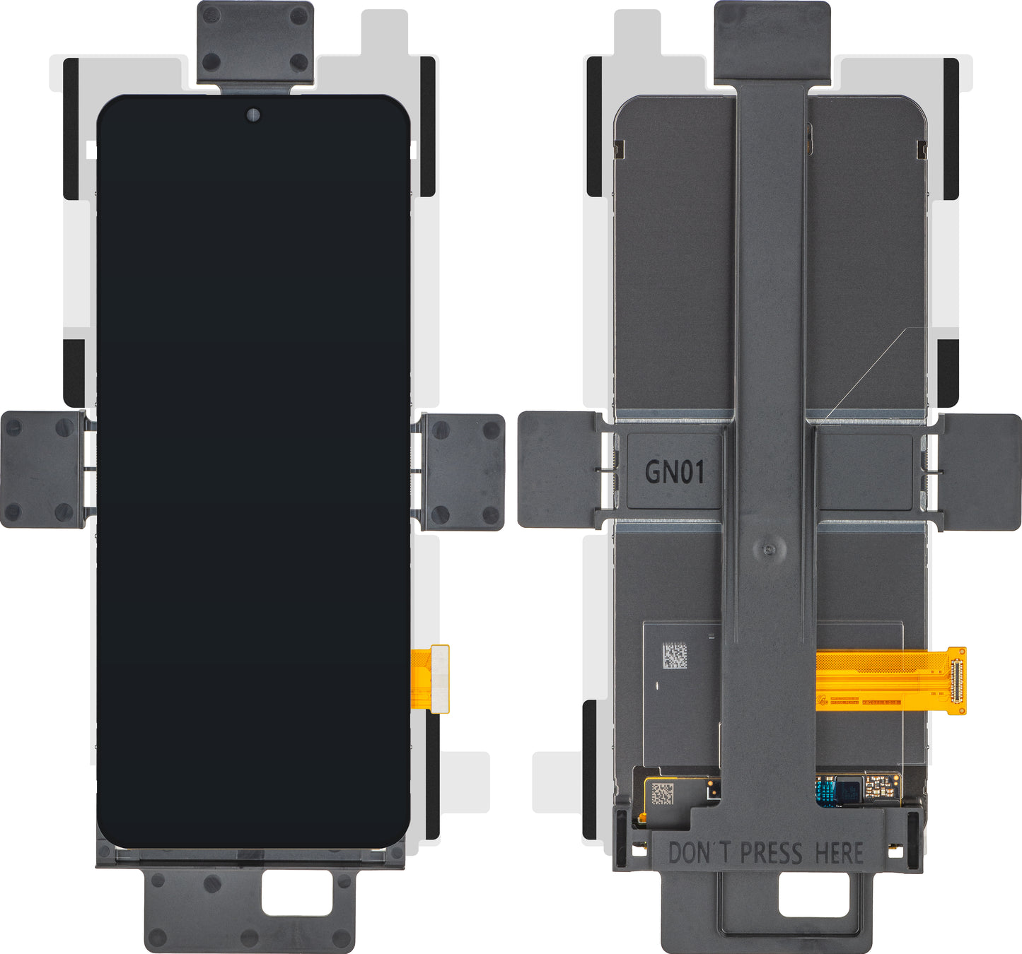 Display med berøringsskjerm Samsung Galaxy Z Flip6 F741, Under Inner, Service Pack GH82-35022A