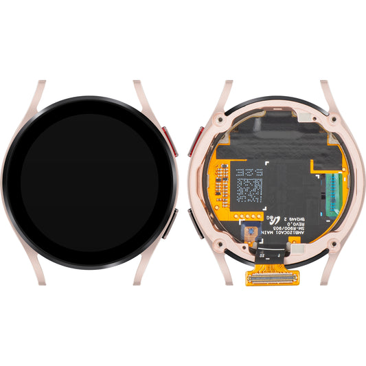 Samsung Galaxy Watch FE berøringsskjermdisplay med ramme, BT-versjon, rosegull, servicepakke GH97-30050D