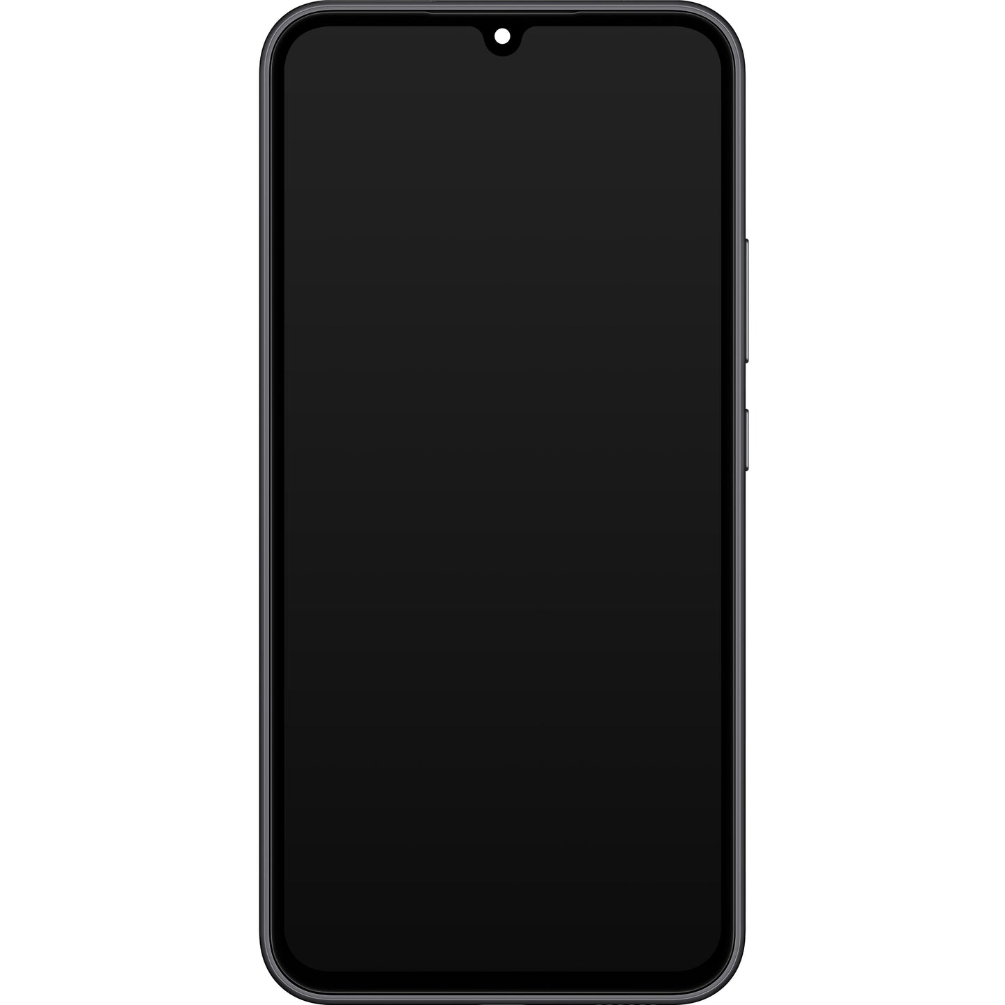 Berøringsskjerm Samsung Galaxy A34 A346, med ramme, svart (grafitt), servicepakke GH82-31200A