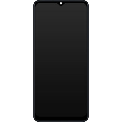Samsung Galaxy M12 M127 berøringsskjermdisplay med ramme, svart, Swap GH82-25042A