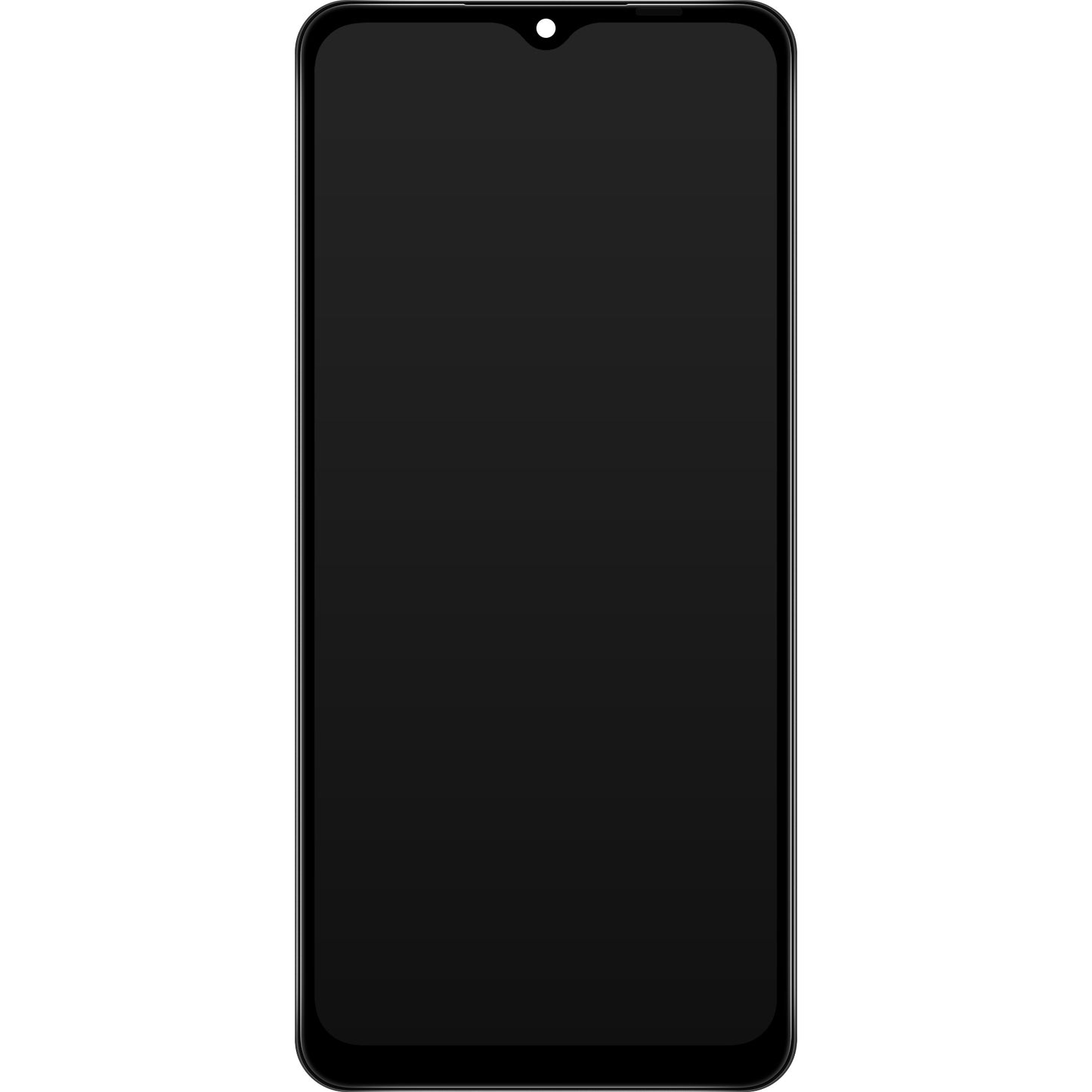 Samsung Galaxy A12 Nacho A127 berøringsskjermdisplay med ramme, svart, forseglet GH82-26486A