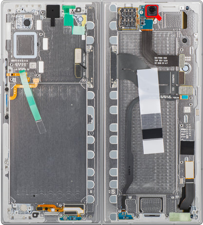 Samsung Galaxy Z Fold7 F966 berøringsskjermdisplay med ramme, under inner, sølv (Silver Shadow), servicepakke GH82-37548A