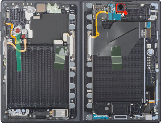 Samsung Galaxy Z Fold8 F971 berøringsskjermdisplay med ramme, under inner, svart (grafitt), servicepakke GH82-39869A