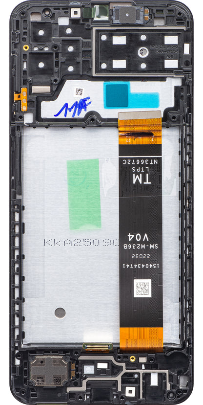 Samsung Galaxy A13 A135 berøringsskjermdisplay med ramme, svart, forseglet GH82-28508A