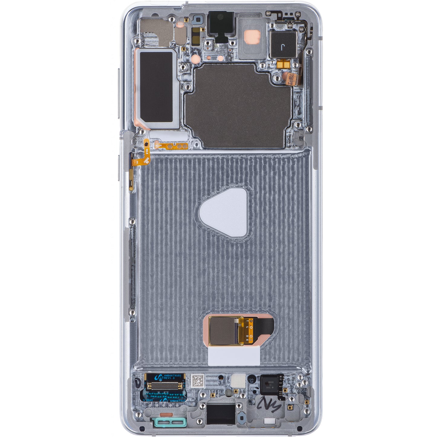 Berøringsskjerm Samsung Galaxy S21+ 5G G996, med ramme, Sølv (Phantom Silver), Servicepakke GH82-2727268C 