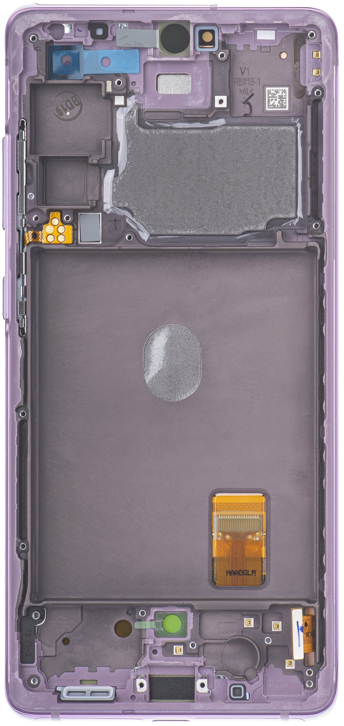 Samsung Galaxy S20 FE G780-skjerm med berøringsskjerm, med ramme, lilla, Swap GH82-24219C